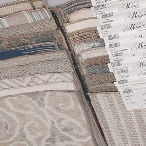 Lot of 23 Neutral Stripes Floral Solid Geometric Upholstery Fabric Swatches